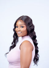 22" NATURAL BEACH WEAVE WIG