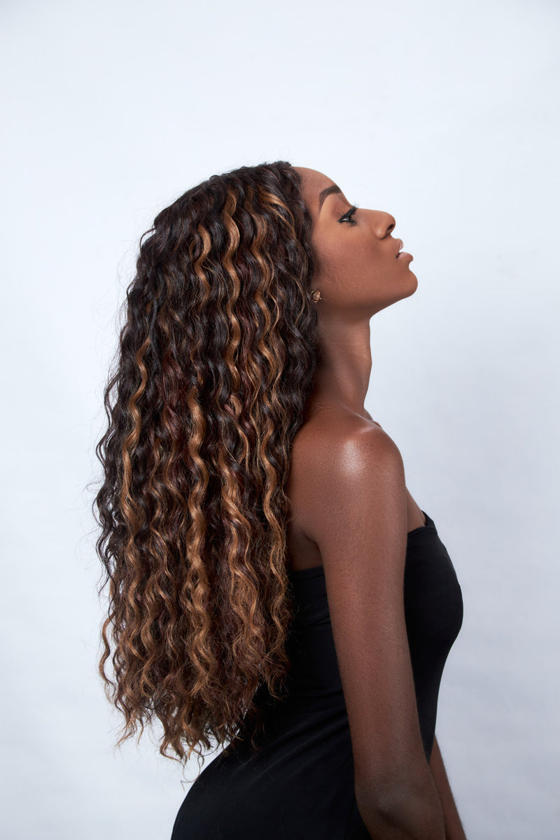 DEEP CURL 19.5, 21.5, 23.5" (Bundle with Closure)