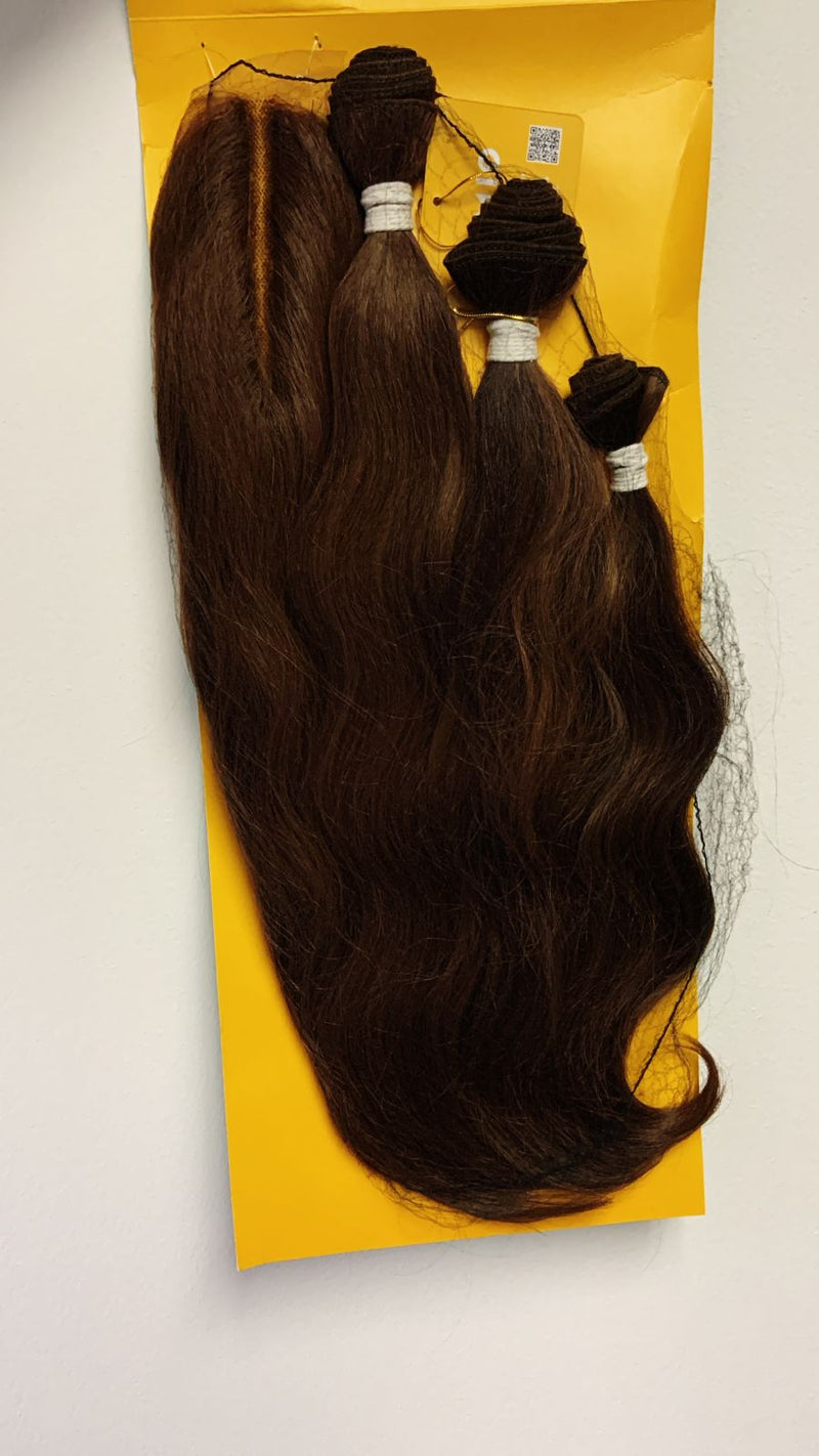 LONG WAVY 15, 17.5, 18.5" (Bundle with Closure)