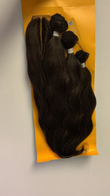 LONG WAVY 15, 17.5, 18.5" (Bundle with Closure)