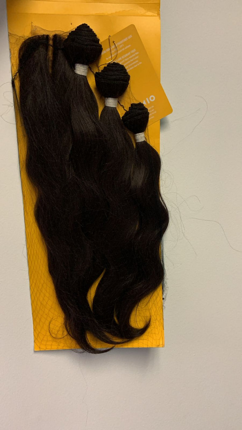 LONG WAVY 15, 17.5, 18.5" (Bundle with Closure)